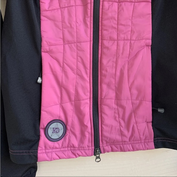 Harley-Davidson Pink Black convertible Jacket Vest size Small full zip Insulated - Picture 5 of 9